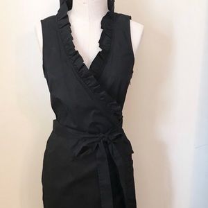 Trulli black wrap dress. Ships within 24 hours.